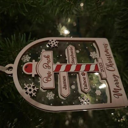 Alaska AK USA America Christmas Ceramic Ornament Xmas