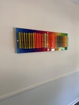 Mirrored Multicolor Cubes Geometric Wall Art 3D