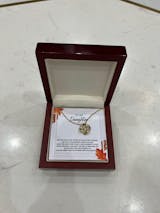 To My Daughter Love Knot Necklace, To My Daughter Necklace From Mom, Necklace For My Daughter