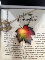 To My Beautiful Daughter Necklace, Necklace For My Daughter From Dad, Daughter Gifts From Mom And Dad