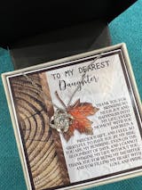 To My Daughter Necklace, Daughter Necklace From Mom, Dad And Daughter Necklaces
