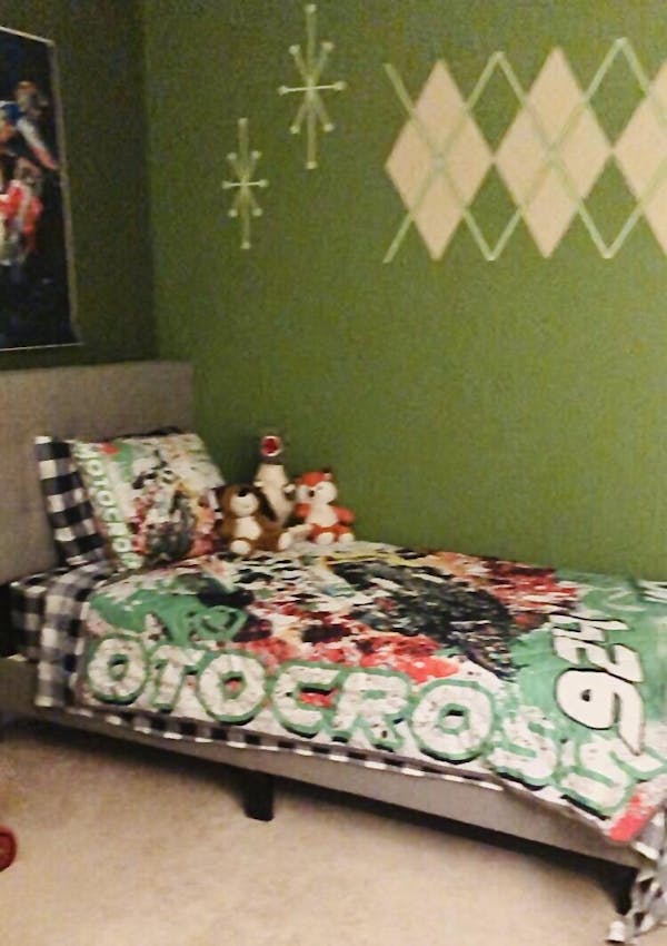 Motocross Name & Number Personalized Quilt Bedding Set Dbq0821A05Sa