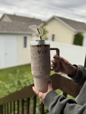 Gourde Isotherme Personnalisée 40oz - Rose