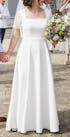 Crepe Wedding Dress With Long Sleeves Camilla