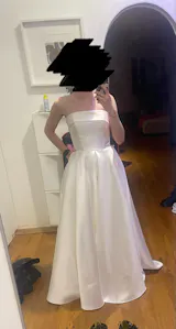 Strapless Ball Gown Mikado Wedding Dress Sophie