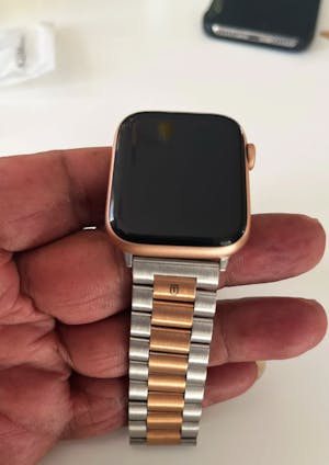 Apple Watch Bracelet Strap - Monte Carlo - Silver Gold