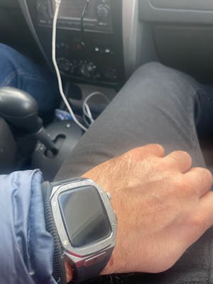 Apple Watch Case Silver Black ML - Rubber