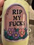 RIP My Fucks Glitter Vinyl Sticker