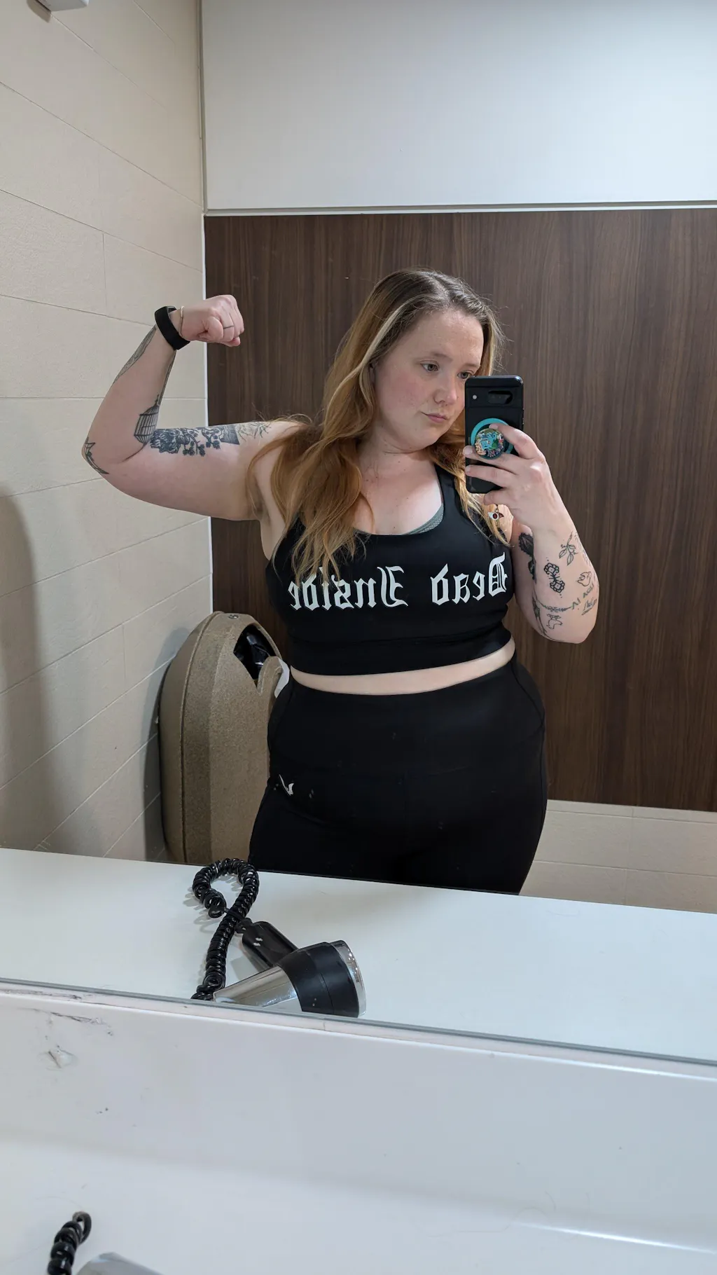 Black 'Gothica' - Full Length Side Pocket Leggings