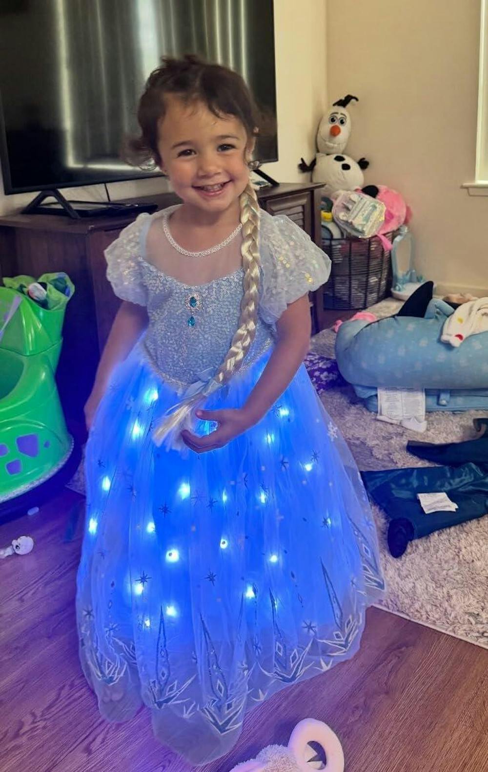 Elsa and Anna Princess Set Light Up Costume For Girl