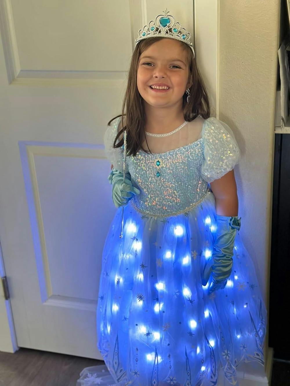Elsa and Anna Princess Set Light Up Costume For Girl