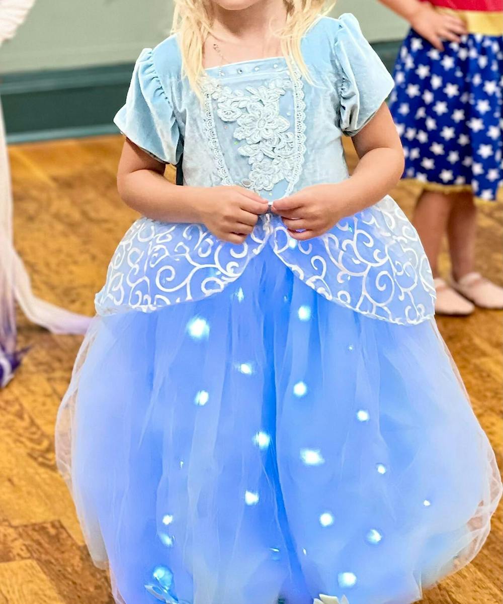 Cinderella Princess Colorful Set Light Up Costume For Girl