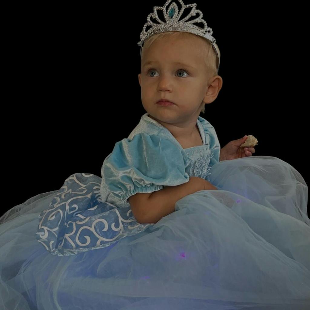 Cinderella Princess Colorful Set Light Up Costume For Girl