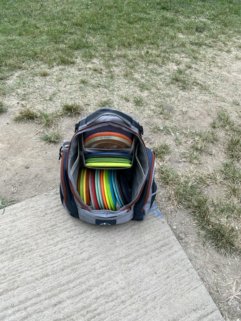 The 2021 Rebel Disc Golf Backpack Upper Park Disc Golf