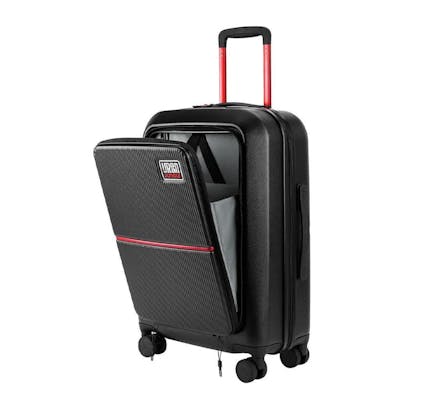 Front Open Cabin Hard Luggage – Raven Black
