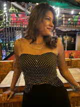 Rhinestone Luxe Top