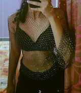 Rhinestone Luxe Top