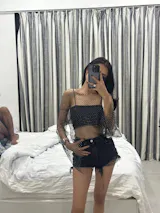 Rhinestone Luxe Top