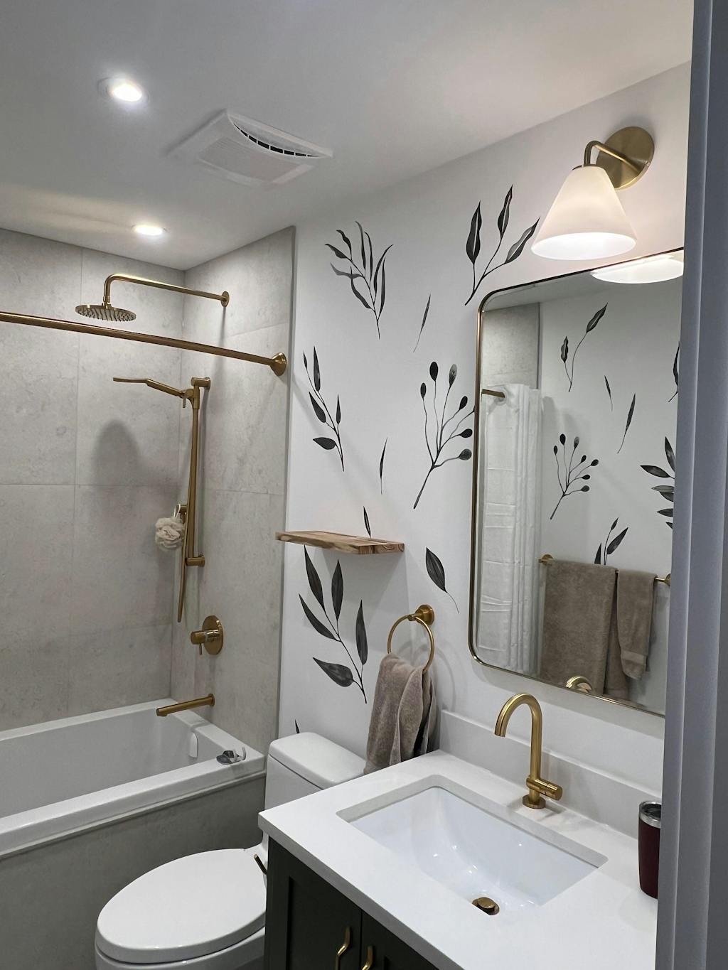 Watercolor Leaves Wall Decals