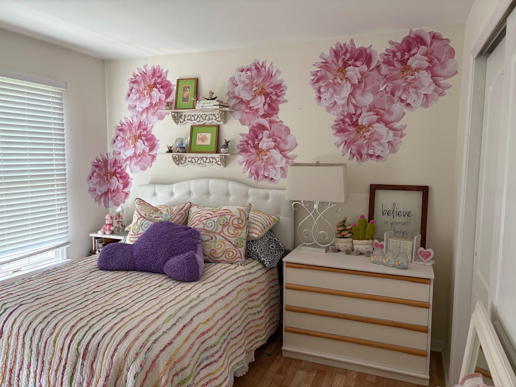 Midnight Peonies Wall Decals