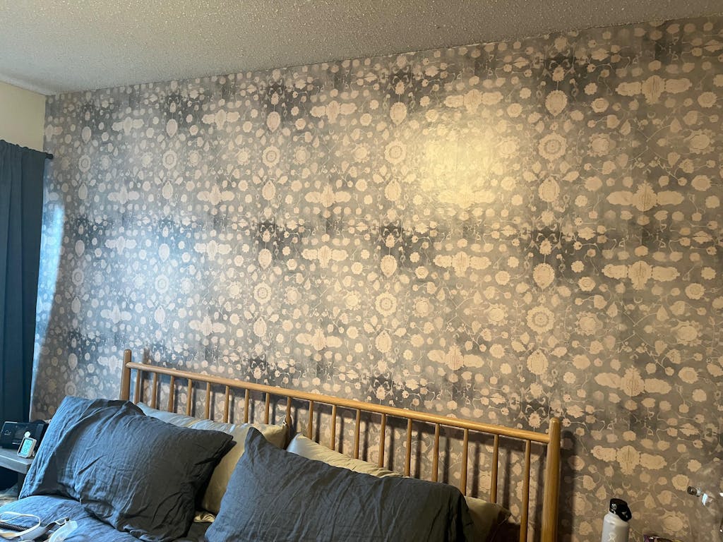 Blue Medallion Wallpaper