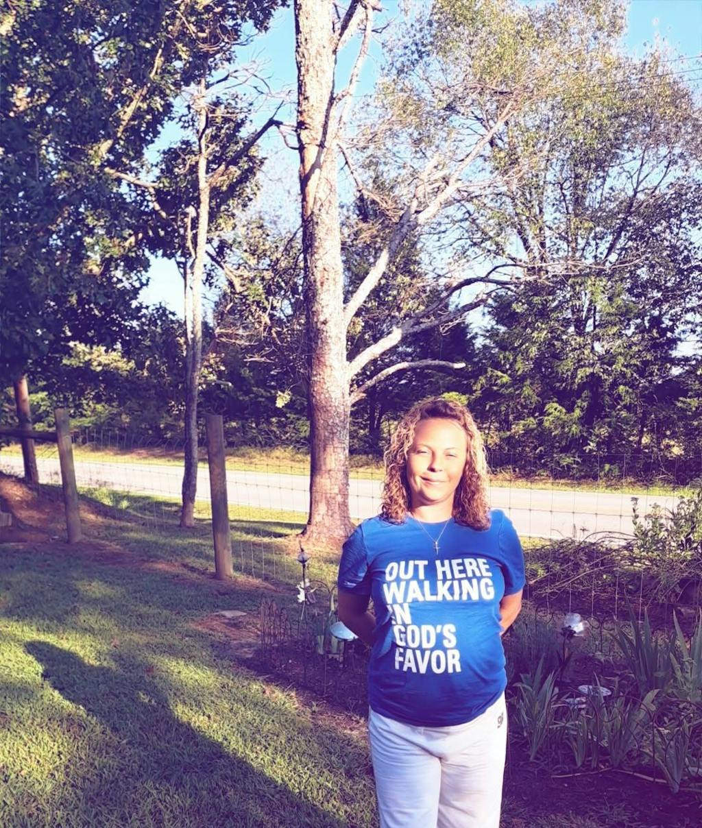 Walking In God's Favor Tee (Blue)