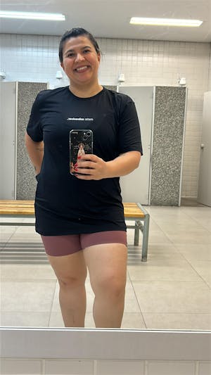 camiseta feminina dry fit não queria, mas vim