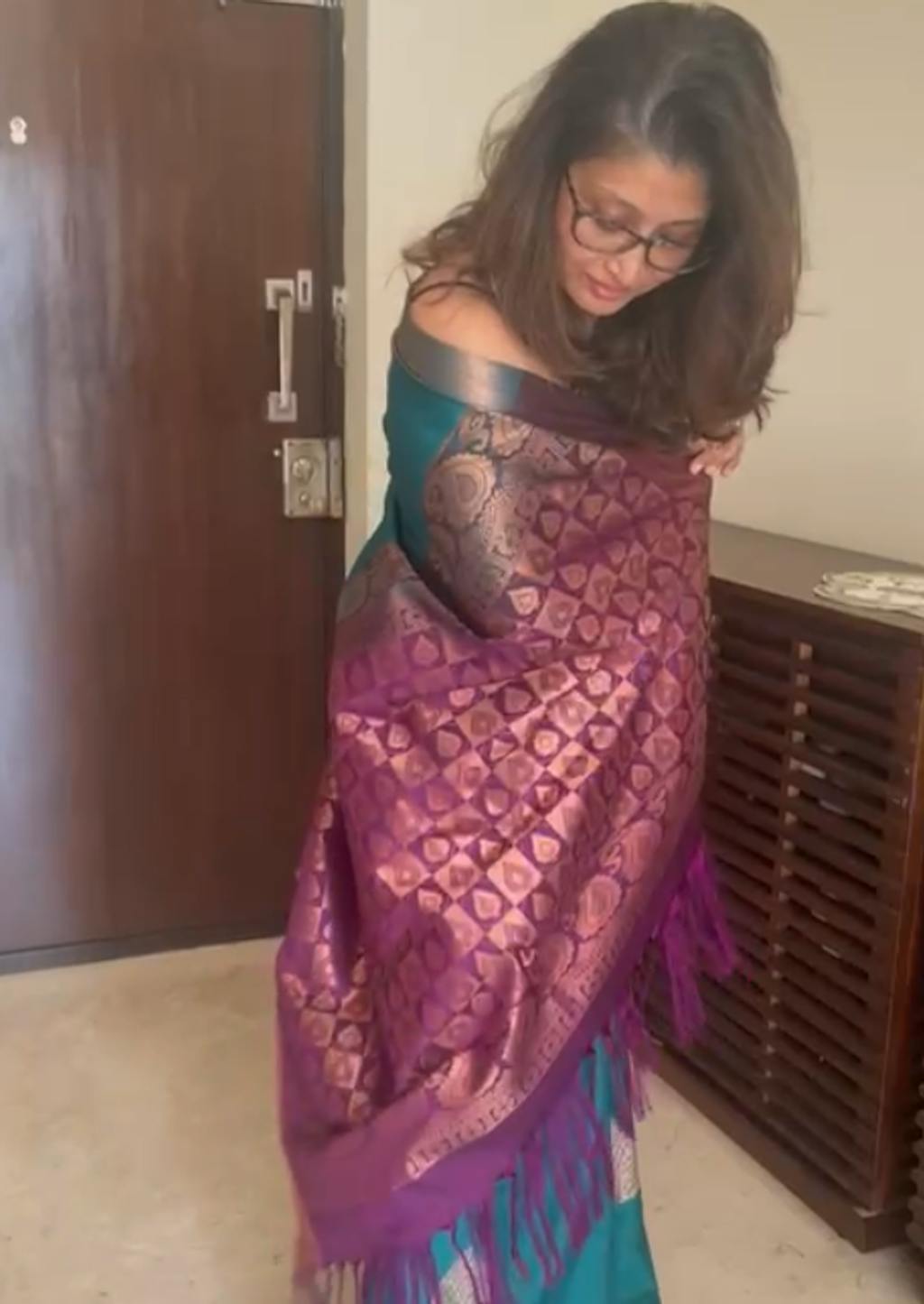 Varnika Emerald Soft Semi Silk Saree