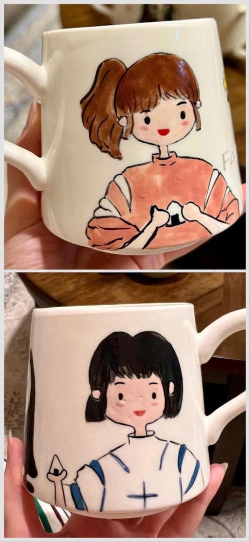 Totoro Ceramic Mug – Hand-Painted Ghibli-Inspired Cup for Anime Gift
