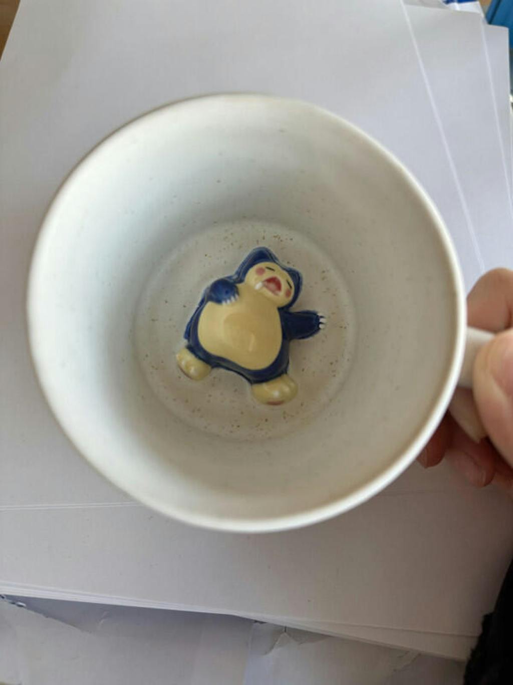 Handmade Pokémon-Inspired Ceramic Mug – Cute Anime Figurine Coffee Cup