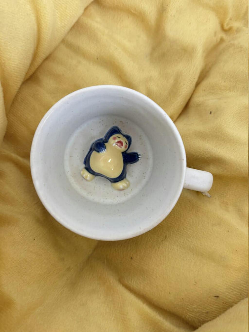 Handmade Pokémon-Inspired Ceramic Mug – Cute Anime Figurine Coffee Cup