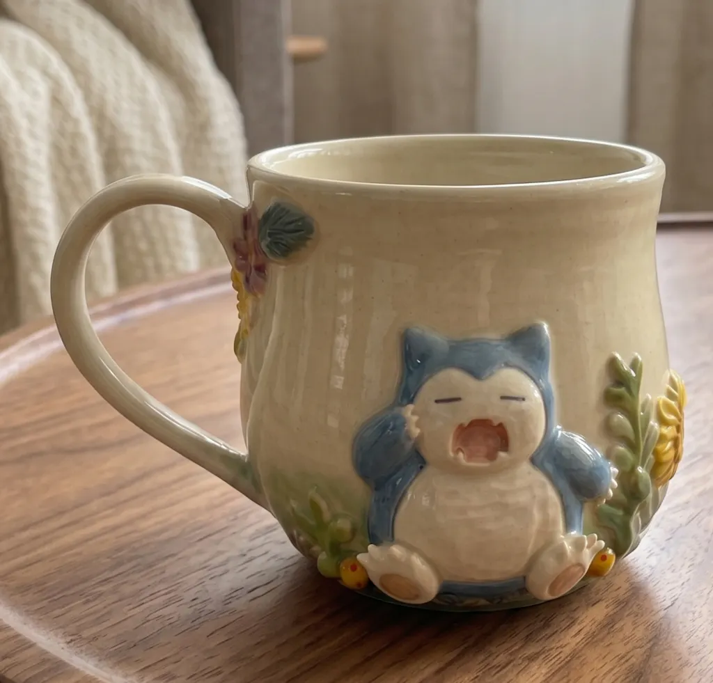 Custom Pokémon Ceramic Mug – Handmade 3D Relief Anime Cup for Gifts