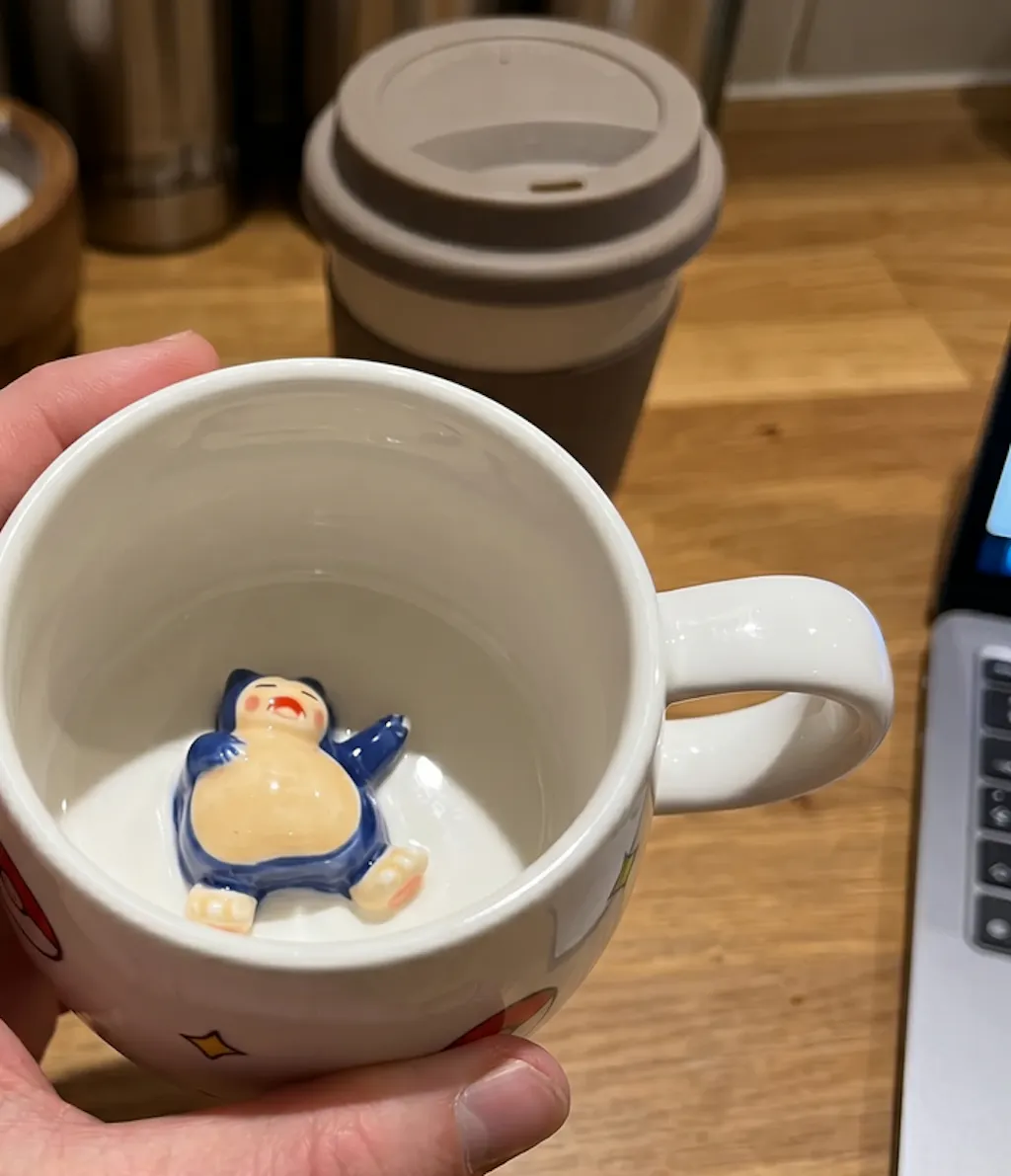 Custom Pokémon-Inspired Mug, Handmade Ceramic Coffee Cup with Surprise Character Inside