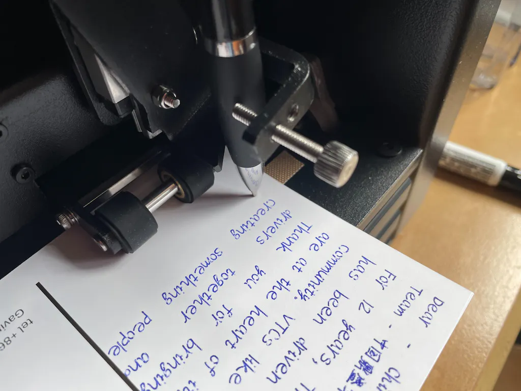 Open-Boxed UUNA TEK® iAuto - Handwriting Machine with Feeder/Automatic Signature Machine/Handwriting Machine for Letter/Automatic Writing Machine