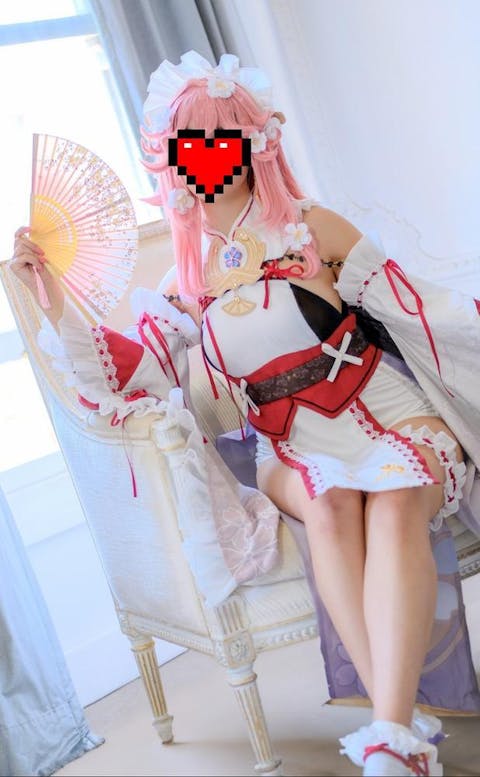 【In Stock】Exclusive Uwowo Genshin Impact Fanart Yae Miko Maid Dress Cosplay Costume