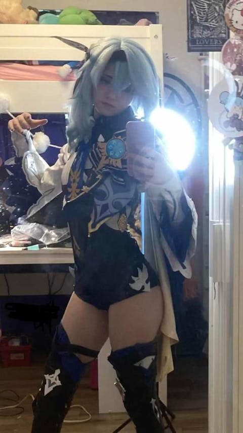【Special Discount】[Last Batch] Uwowo Game Genshin Impact Eula Lawrence Spindrift Knight Cosplay Costume