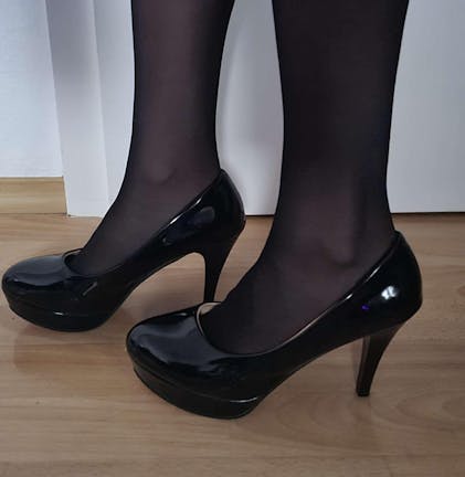 Uwowo All-Match Copslay Shoes Black High Heels Syndra,2B