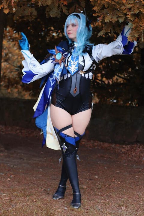 【Special Discount】[Last Batch] Uwowo Game Genshin Impact Eula Lawrence Spindrift Knight Cosplay Costume