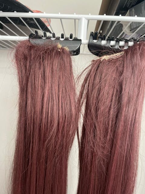 Uwowo Genshin Impact Cosplay Hu Tao Cosplay Wig 115cm Brown Claw Clip Ponytail Hutao Hair