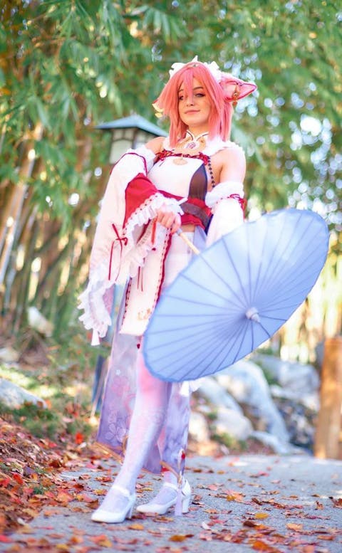 【In Stock】Exclusive Uwowo Genshin Impact Fanart Yae Miko Maid Dress Cosplay Costume