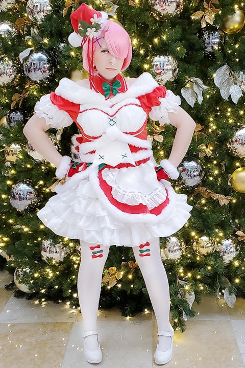 Uwowo Game Re: Zero Lost in Memories Ram Christmas Ver. Cosplay Costume