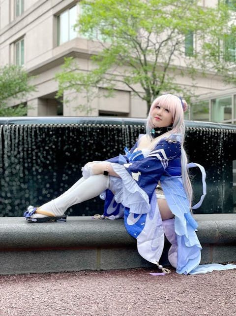 【In Stock】Uwowo Game Genshin Impact Sangonomiya Kokomi Pearl of Wisdom Cosplay Shoes
