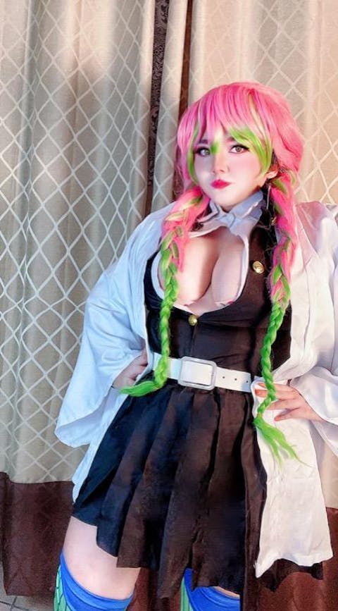 Uwowo Anime Mitsuri Cosplay Costume Uniform