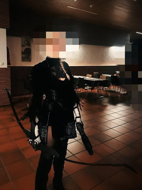 S-3XL Uwowo Game Nier: Automata YoRHa No.2 Type B 2B Cosplay Costume