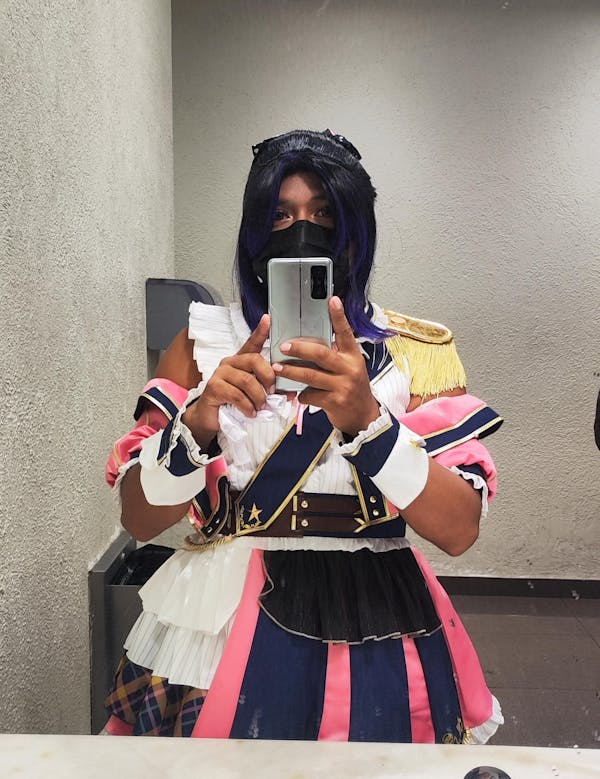 [Last Batch]【In Stock】Uwowo Anime Oshi no Ko Ruby Hoshino Military Lolita Idol Stage Performance The Idol Master Cosplay Costume