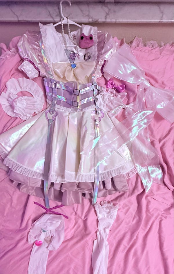 S-3XL INSTOCK-Uwowo Needy Streamer Overload KAngel Magical Girl Fanart Cosplay Costume