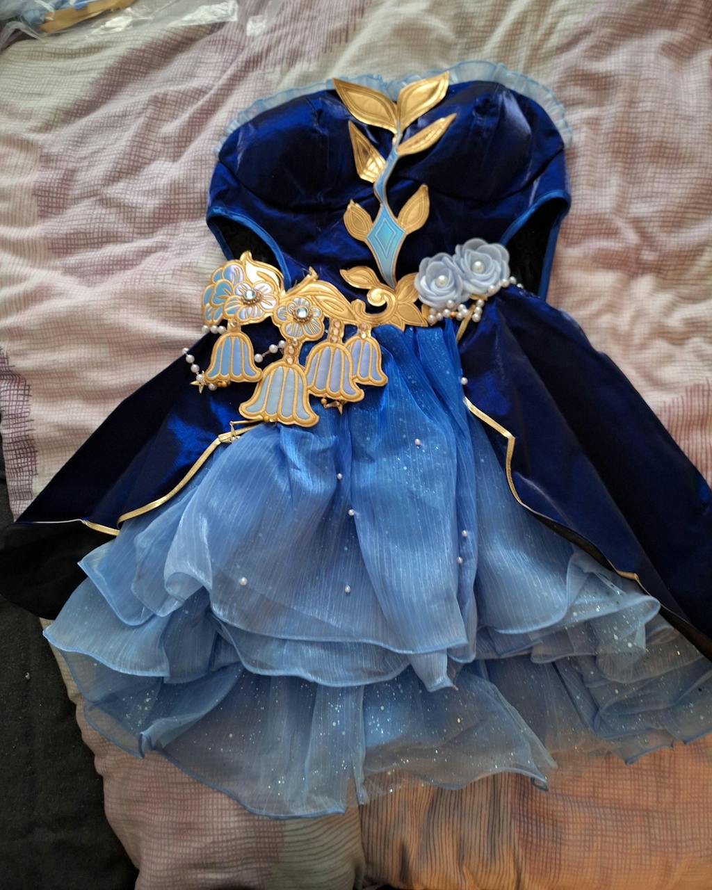 【Special Discount】[Last Batch] Uwowo Genshin Impact Fanart Furina Focalors Lily of the Valley Ball Gown Dress Cosplay Costume