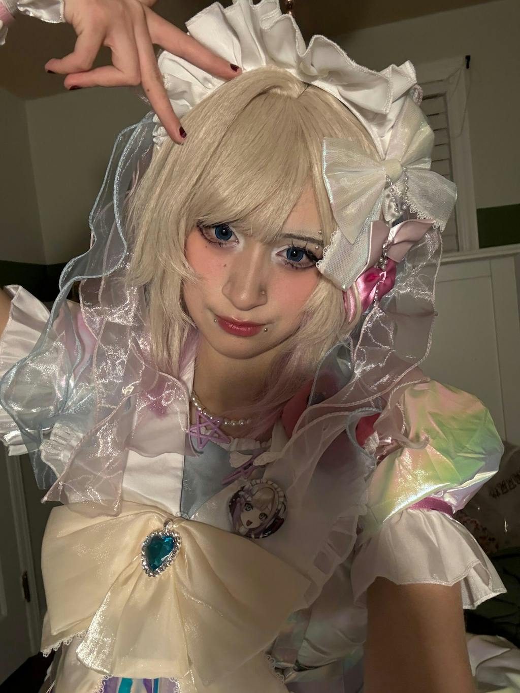 S-3XL INSTOCK-Uwowo Needy Streamer Overload KAngel Magical Girl Fanart Cosplay Costume