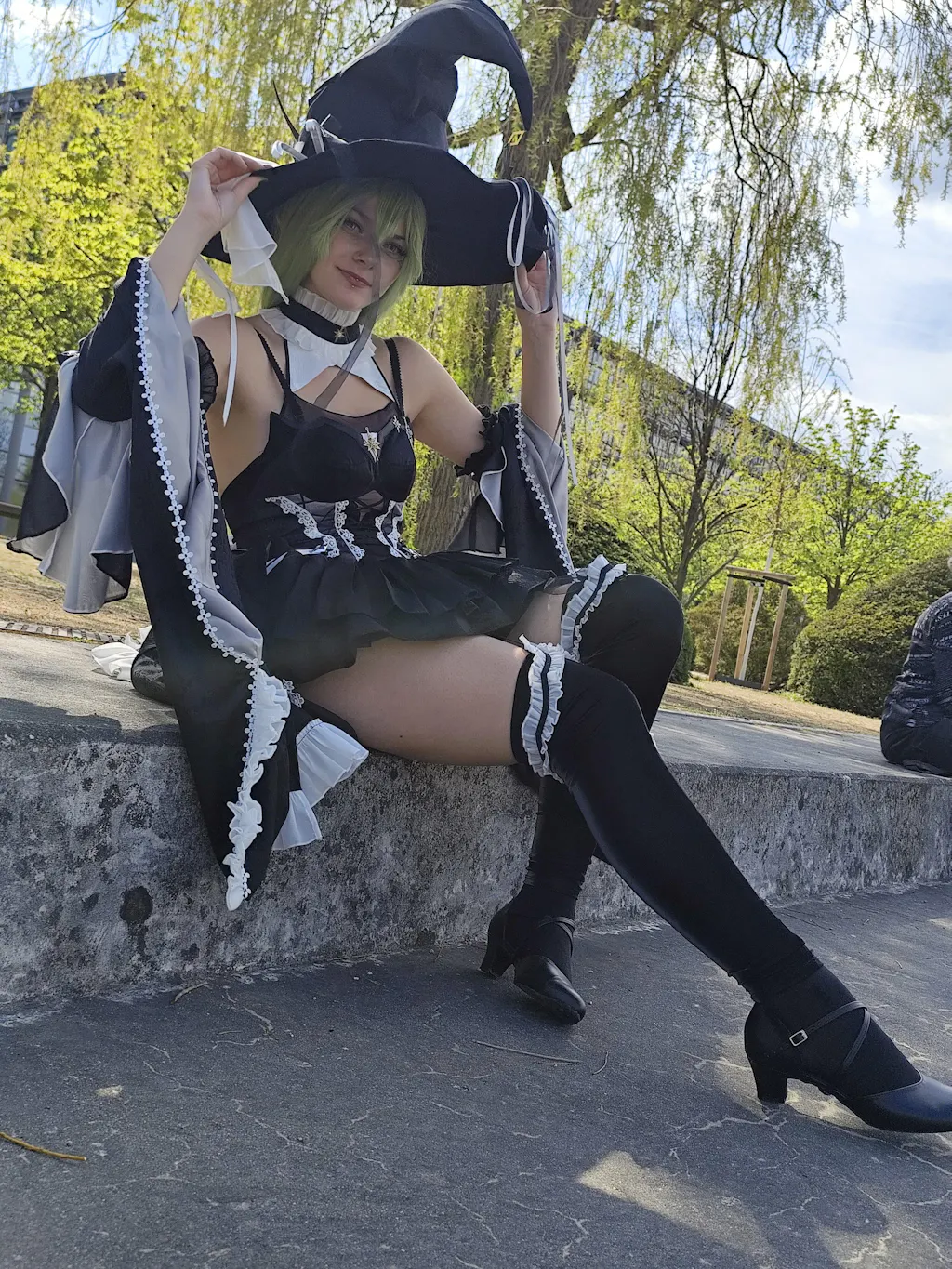 【Last Batch】INSTOCK Uwowo Code Geass: C.C. CC Black Witch Fanart Cosplay Costume