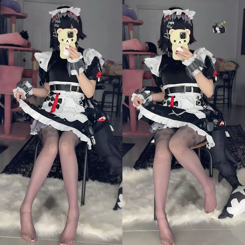 Uwowo Collab Series: Game Zenless Zone Zero/ZZZ Ellen Joe Maid Cosplay Costume